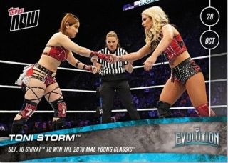 2018 Topps NOW WWE Evolution 61 - 66 - 6 - Card Set 4