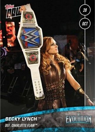 2018 Topps NOW WWE Evolution 61 - 66 - 6 - Card Set 6