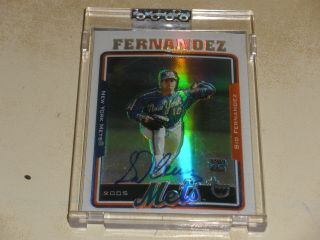 2005 Topps Retired Signature Refractor Autograph Auto Sf Sid Fernandez 12/25