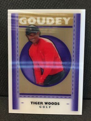 2019 Goodwin Champions Tiger Woods Goudey Lenticular 3 - D Sp Gl5 Retail Only