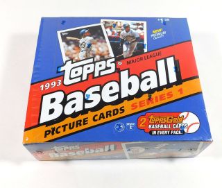 1993 Topps Baseball Series 1 Cello Box (24 Packs)
