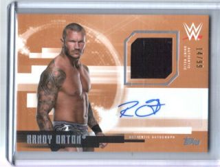 Wwe Randy Orton 2017 Topps Undisputed Bronze Autograph Relic Card Sn 14 Of 99