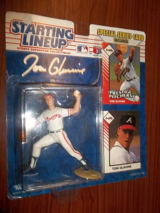 Tom Glavine Signed Autographed 1993 Baseball Starting Lineup,  Atlanta Braves