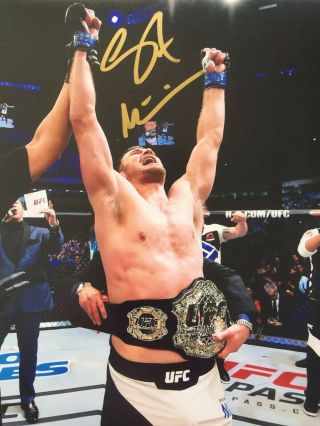 Stipe Miocic Hand Signed Autographed Ufc Heavyweight Champ 8x10 Photo Cleveland