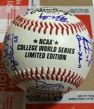2019 Auburn Tigers Signed College World Series Baseball
