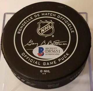 BECKETT D85651 DUSTIN BROWN SIGNED LOS ANGELES KINGS NHL OFFICIAL GAME PUCK 3