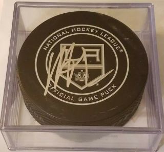 BECKETT D85651 DUSTIN BROWN SIGNED LOS ANGELES KINGS NHL OFFICIAL GAME PUCK 5