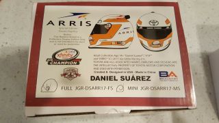 2017 Daniel Suarez Signed Nascar Mini Helmet
