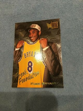 Kobe Bryant Los Angeles Lakers 1996 Fleer Metal Fresh Foundation Card 137