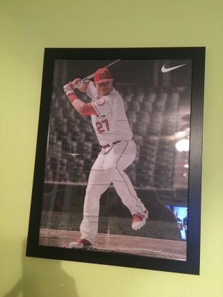 2019 Mlb All Star Game Fanfest Play Ball Park Mike Trout Poster 2 Sided Unframed 3