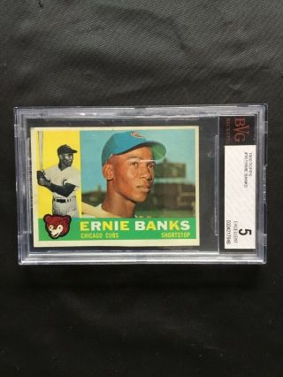 1960 Topps Ernie Banks 10 - Bvg 5 - Psa 5