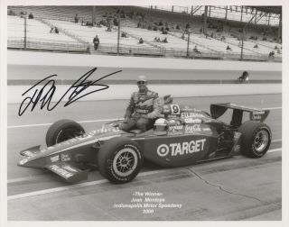 2x Indianapolis 500 Winner Juan Pablo Montoya Signed 2000 8x10 Indy Race