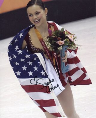 Sasha Cohen Autographed Signed 8x10 Photo Usa Figure Skating Champion Olympics 1