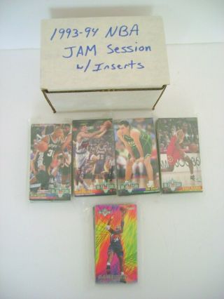 Complete Set Of Fleer 1993 - 1994 Nba Jam Session With Inserts Factory