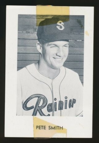 1963 - 64 Seattle Popcorn (pcl) - Pete Smith (seattle Rainiers) 1962 - 63 Red Sox