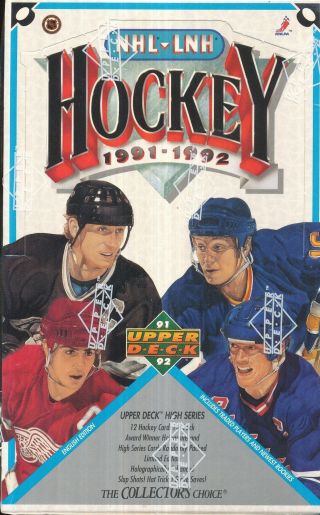 1991 - 92 Ud Upper Deck High Number Series Hockey Box