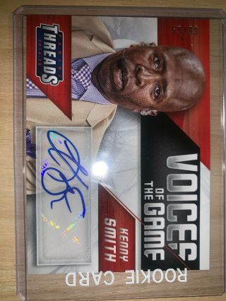 2014 - 15 Panini Threads Voice Of The Game Kenny Smith Autograph Serial 59/99