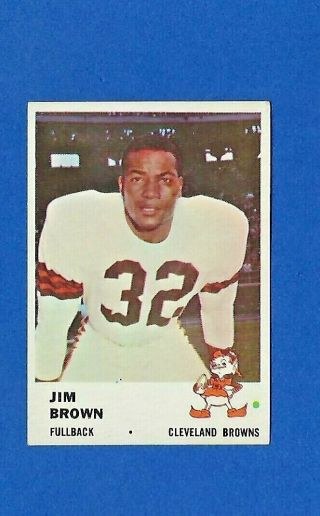 1961 Fleer Football 11 Jim Brown Hof Ex/ex - Mt Cleveland Browns