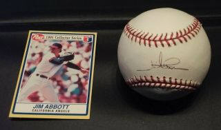 Jim Abbott (angels Pitcher) - Major League Baseball - Signed In Person