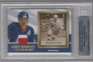 02 - 03 In The Game Ultimate 3rd Great Moments Jersey /30 Jets - Teemu Selanne