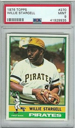 1976 Topps Willie Stargell 270 Psa 9 Pittsburgh Pirates Hof