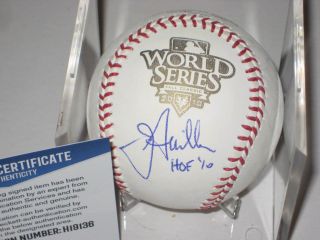 Jon Miller (giants) Signed Official 2010 World Series Baseball,  Beckett