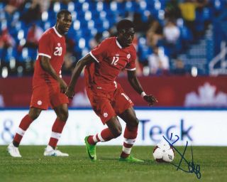 Alphonso Davies Signed 8x10 Photo Team Canada Gold Cup Soccer Autographed