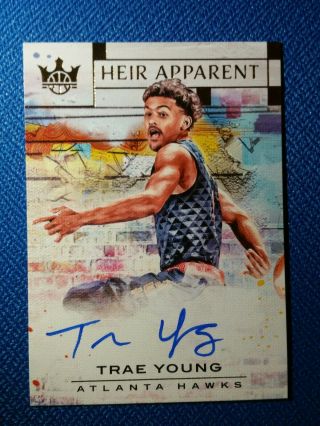 Trae Young 2018 - 19 Panini Court Kings Heir Apparent Autograph Auto Rc /199