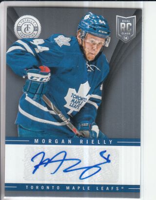 13/14 Panini Totally Certified Morgan Rielly Rc Rookie Autograph Auto