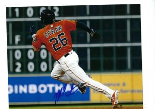 Myles Straw Auto Autographed 8x10 Photo Signed Picture W/coa Houston Astros