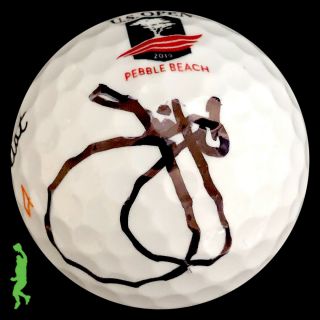 Jim Furyk Autographed 2019 Us Open Pebble Beach Pga Golf Ball Psa Jsa Guaranteed
