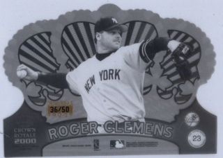 Roger Clemens Blue Jays 2000 Pacific Crown Royale Proof 23 35/50