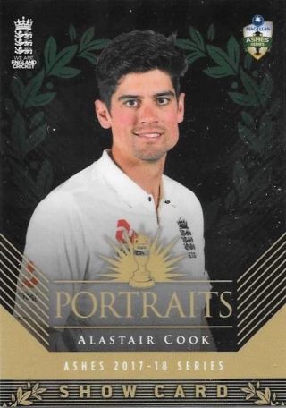 Alastair Cook,  Portraits Show Card,  2017 - 18 Tap 