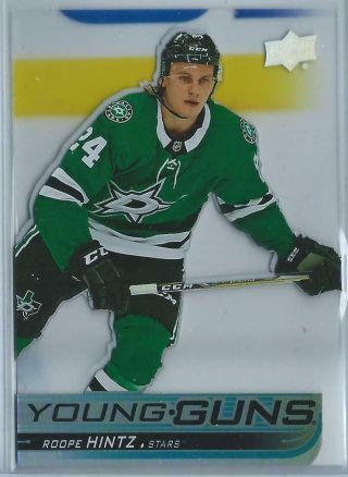 2018 - 19 Upper Deck Series 1 Roope Hintz Young Guns Acetate Rc Sp