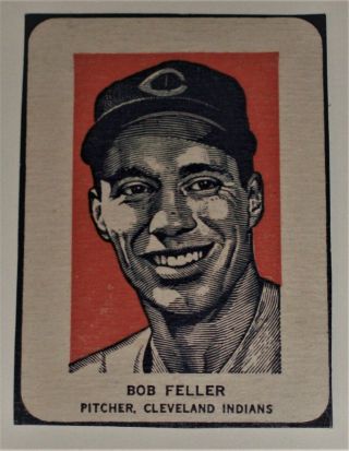 1952 Wheaties Bob Feller Near,  (hand Cut) Portrait