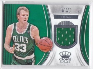 2018 - 19 Larry Bird Panini Crown Royale Game Jersey Celtics
