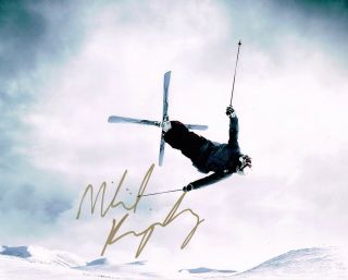 Mikael Kingsbury Hand Signed Autograph 8x10 Photo In Person Proof Olympic Skier