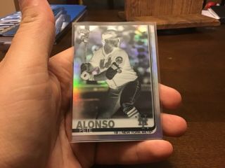2019 Topps Chrome Pete Alonso Rookie Black And White,  Negative Refractor