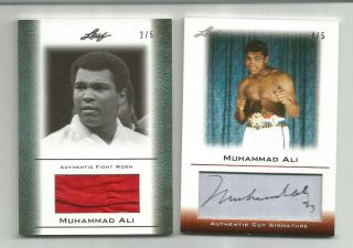 2010 Leaf Muhammad Ali Cut Autograph 4/5 Psa/dna