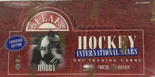 1997 - 98 Leaf Canadian Hockey Hobby Box Factory