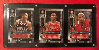Michael Jordan Metal Universe 97 - 98 With Scottie Pippen and Dennis Rodman Bonus 2