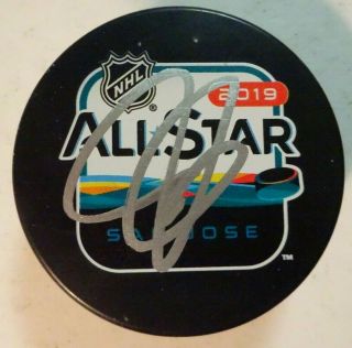 Autographed John Carlson Signed 2019 Nhl All Star Game Puck Washington Capitals