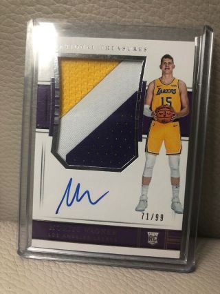 Moritz Wagner 2018 - 19 National Treasures Rpa Rc Rookie Patch Auto 71/99 Lakers
