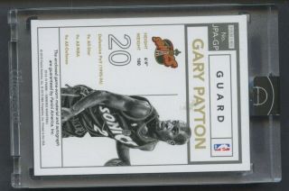 2014 - 15 Panini Eminence Gary Payton 4 - Color Game Patch AUTO /10 2