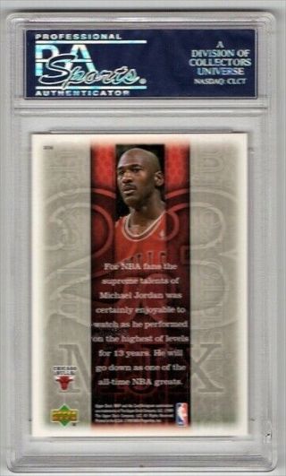 Michael Jordan Chicago Bulls 1999 Upper Deck MVP Card 204 2