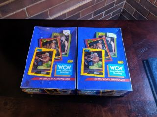 1991 Impel Wcw World Championship Wrestling Trading Cards 2 Seale Boxes/72 Packs