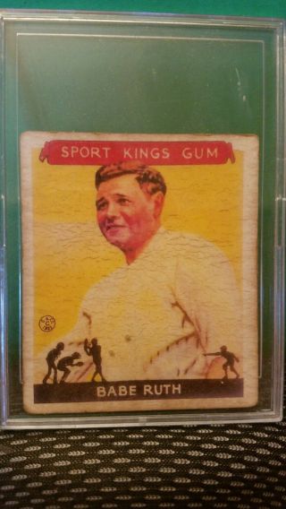 Babe Ruth 1933 Sports Kings 2 York Yankees / Reprint