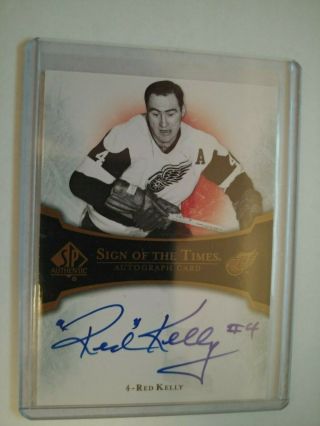 2007 - 08 Sp Authentic Auto Red Kelly Sign Of The Times