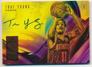 Trae Young 2018/19 Panini Court Kings Rc Fresh Paint Autograph Sp Auto /199 $150