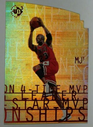 Michael Jordan - 1997 Upper Deck Ud3 Mj3 - 3 Die - Cut Basketball Card